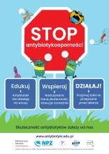 plakat STOP Antybiotykooporności