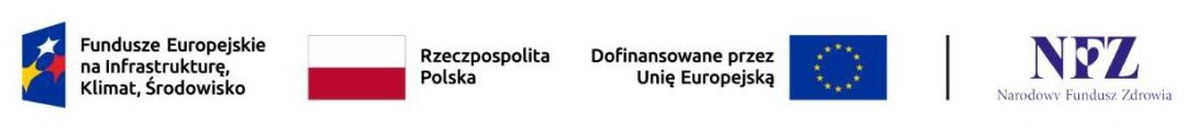 Ikony graficzne: NFZ, Unii Europejskiej, flaga RP